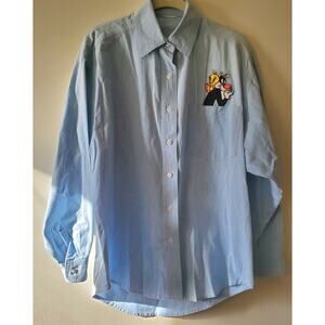 Vintage 90’s Looney Tunes Warner Bros. Studio Button Up Long Sleeve Shirt Size M